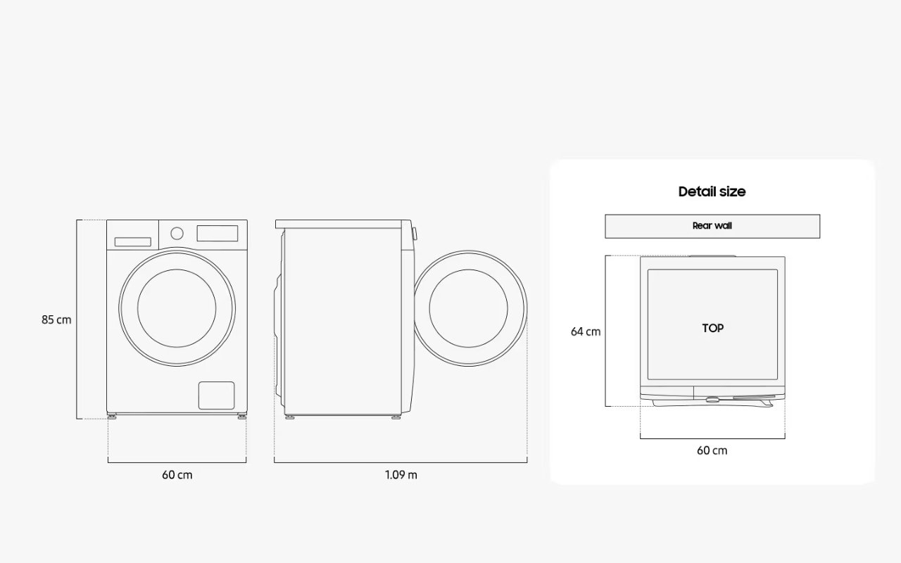 WD12FG5B34BB 12 kg/7 kg Front Load Washer Dryer Combo, Superspeed Review