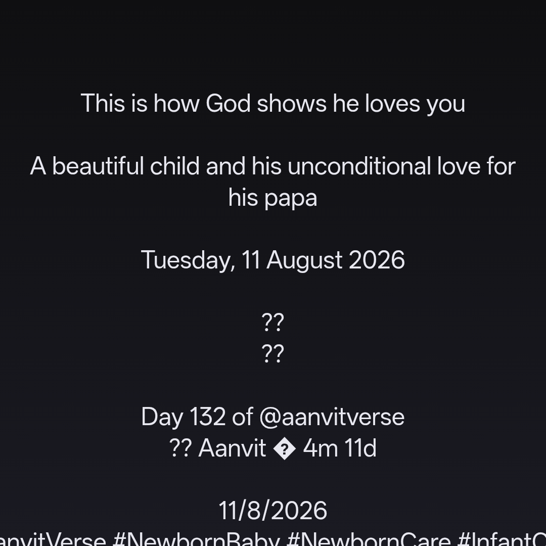 This is how God shows he loves you